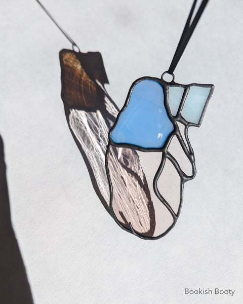 Bookish Stained Glass Ornaments - Made to Order