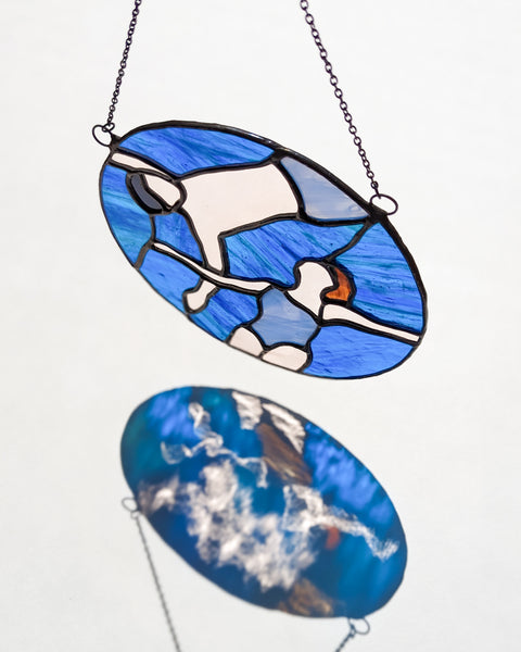 Afloat Together no. 3 - Stained Glass Suncatcher