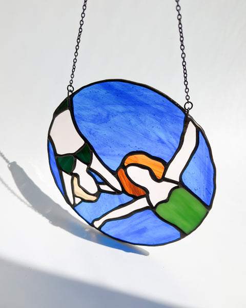 Afloat Together no. 2 - Stained Glass Suncatcher