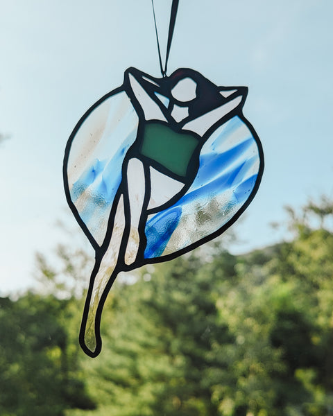 Pool Day Stained Glass Ornaments - Made to Order