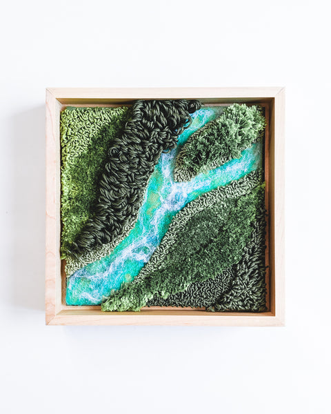 River no. 1 Original Fiber Painting