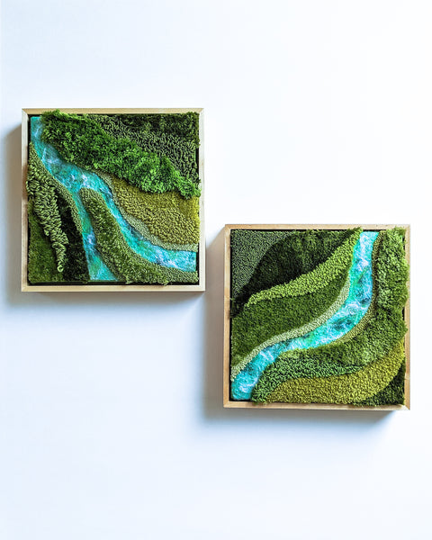 River Diptych Original Painting