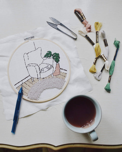 Cozy Corner Embroidery Pattern PDF