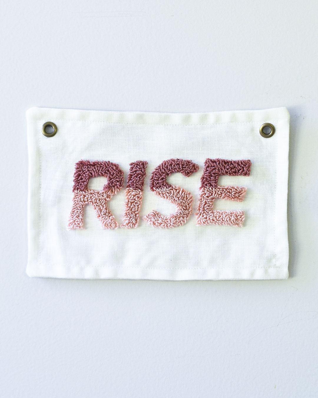 “Rise” Mini Banner - Pink Ombre