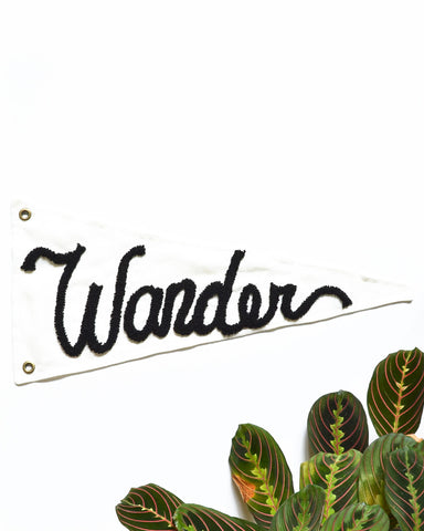 “Wander” Pennant - Black