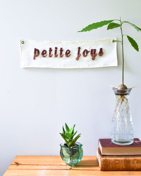 “Petite Joys” Banner - Rose Pink Ombre
