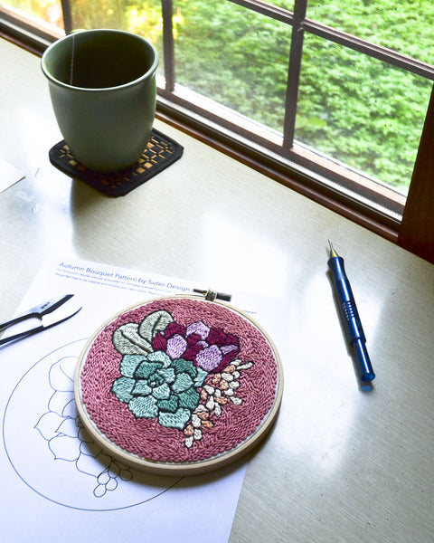 Autumn Bouquet Embroidery Pattern PDF