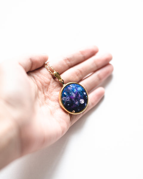 Galaxy Jewelry Necklace - Gold