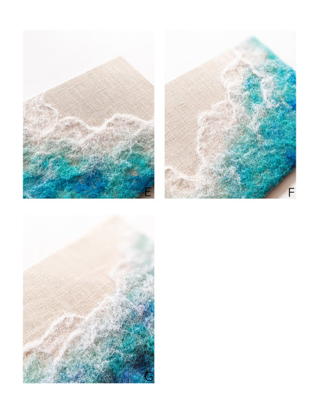 Ocean Art - 5 x 7 Textural Painting