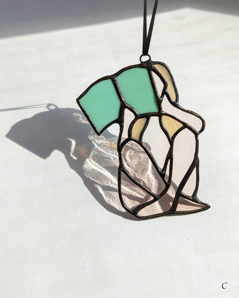 Bookish Stained Glass Ornaments - Ready to Ship