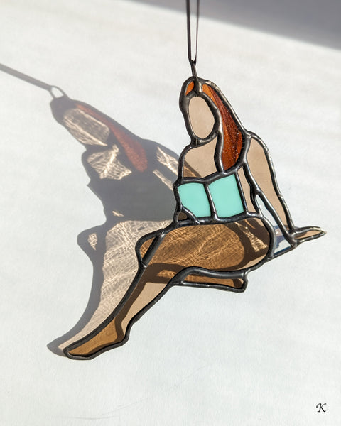 Bookish Stained Glass Ornaments - Ready to Ship