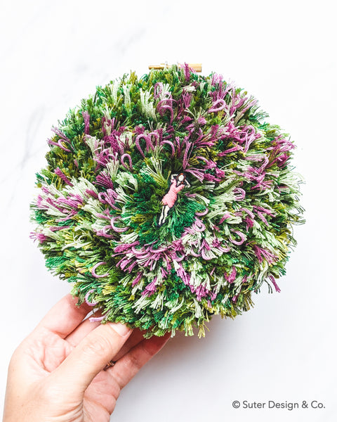 "Lyrical in Purple" - Botanical Daydream - 5 inch hoop