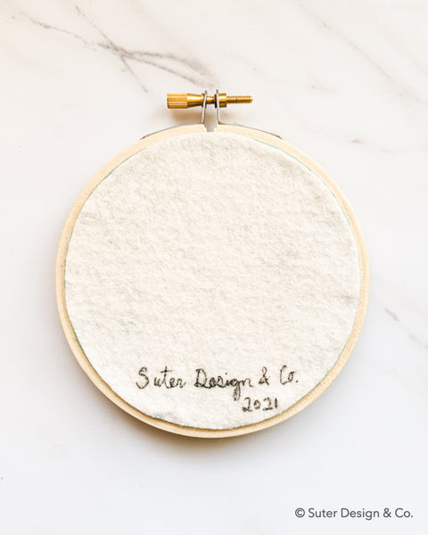 Beach Day Embroidery no. 1 - 4 inch hoops