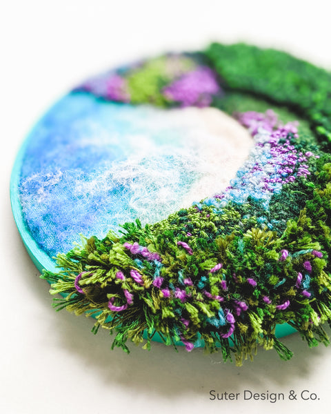 "Hydrangea by the Sea" - Floral Cove - 5 inch hoop