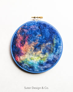 Fire Rainbow no. 3 - Serendipitous Clouds - 5 inch hoop art