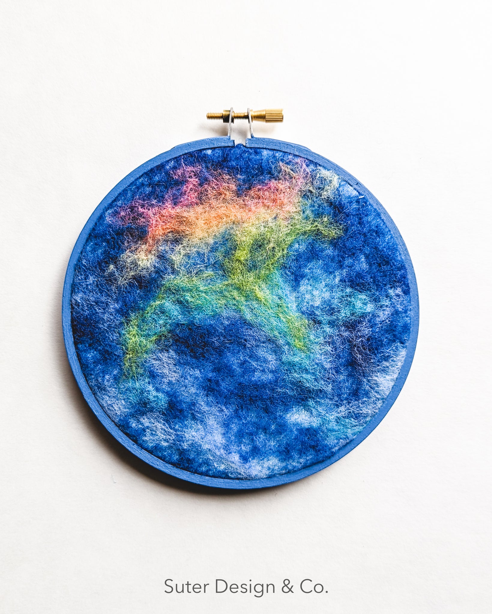 Fire Rainbow no. 4 - Serendipitous Clouds - 5 inch hoop art