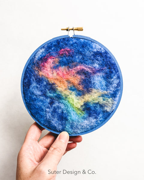 Fire Rainbow no. 5 - Serendipitous Clouds - 5 inch hoop art