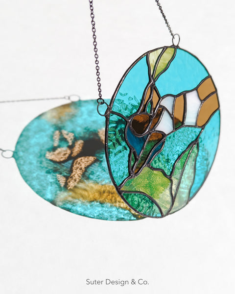 Afloat no. 1 - Stained Glass Suncatcher