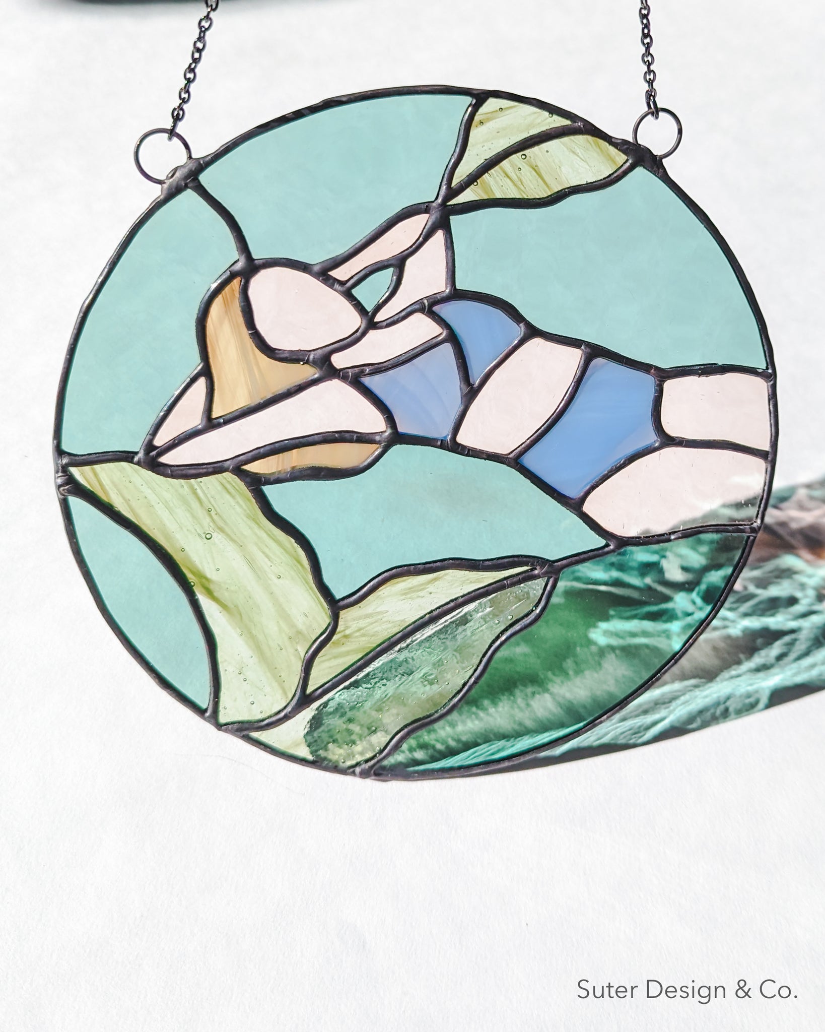 Afloat no. 4 - Stained Glass Suncatcher