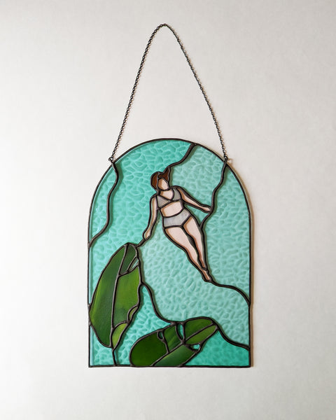 Paradise Float - Stained Glass Suncatcher - Arch