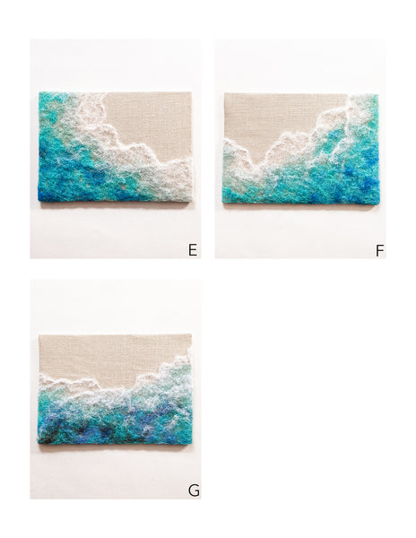 Ocean Art - 5 x 7 Textural Painting